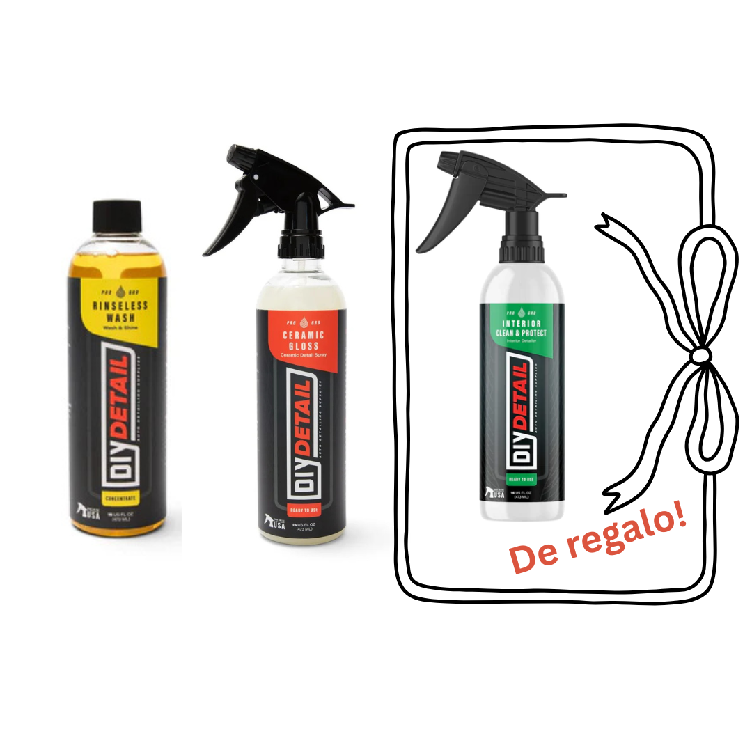 Pack Rinseless Wash + Ceramic Gloss + Interior Clean and Protect de REGALO