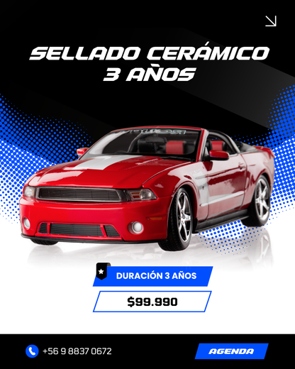 Sellado cerámico 3 años