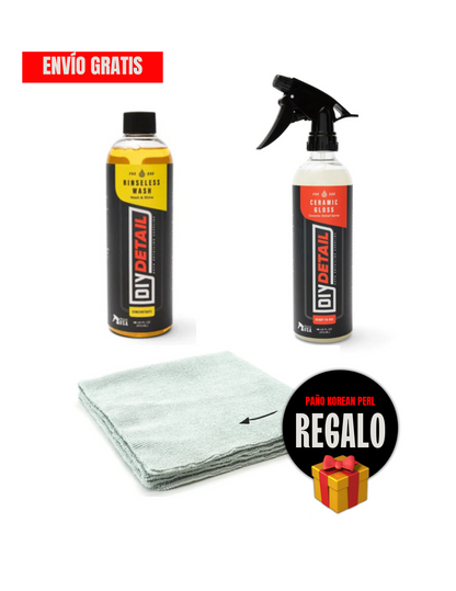Pack Rinseless Wash + Ceramic Gloss + Paño Korean Perl de REGALO